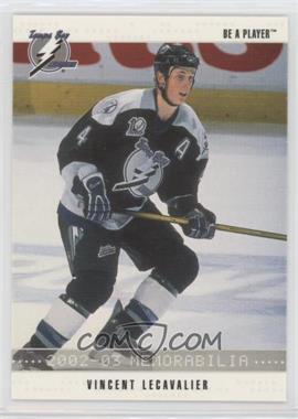 2002-03 In the Game Be A Player Memorabilia - [Base] #187 - Vincent Lecavalier