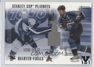 2002-03 In the Game Be A Player Memorabilia - Stanley Cup Playoffs - ITG Vault Emerald #SC-09 - Owen Nolan /1