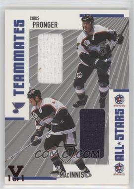 2002-03 In the Game Be A Player Memorabilia - Teammates All-Stars Memorabilia - ITG Vault Ruby #TM-16 - Chris Pronger, Al MacInnis /1
