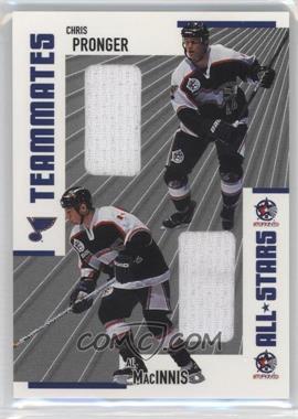 2002-03 In the Game Be A Player Memorabilia - Teammates All-Stars Memorabilia #TM-16 - Chris Pronger, Al MacInnis