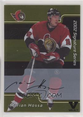 2002-03 In the Game Be A Player Signature Series - 2001-02 Signature Series Autographs Buybacks - Gold #020 - Marian Hossa [EX to NM]