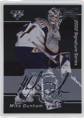 2002-03 In the Game Be A Player Signature Series - 2001-02 Signature Series Autographs Buybacks #093 - Mike Dunham