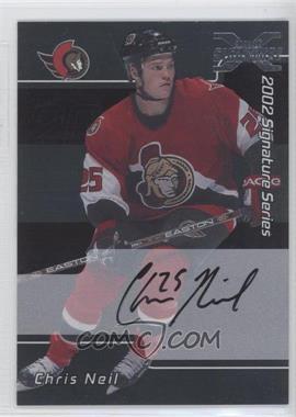 2002-03 In the Game Be A Player Signature Series - 2001-02 Signature Series Autographs Buybacks #219 - Chris Neil