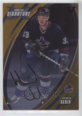 2002-03 In the Game Be A Player Signature Series - [Base] - Gold Signatures ITG Vault Black #017 - Henrik Sedin