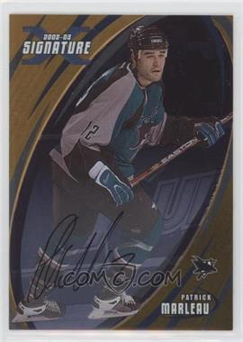 2002-03 In the Game Be A Player Signature Series - [Base] - Gold Signatures #069 - Patrick Marleau