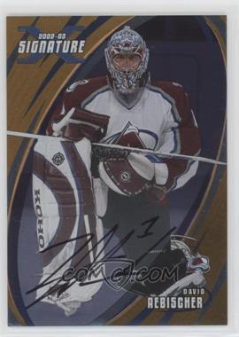 2002-03 In the Game Be A Player Signature Series - [Base] - Gold Signatures #072 - David Aebischer