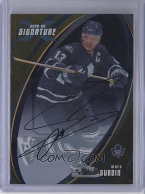 2002-03 In the Game Be A Player Signature Series - [Base] - Gold Signatures #119 - Mats Sundin