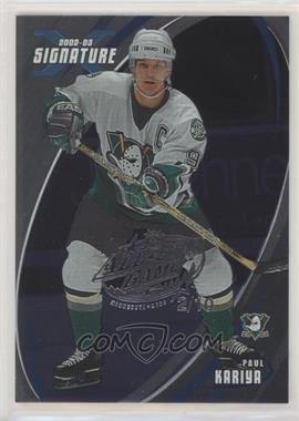 2002-03 In the Game Be A Player Signature Series - [Base] - NHL All-Star Game #101 - Paul Kariya /10