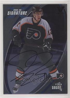 2002-03 In the Game Be A Player Signature Series - [Base] - Signatures ITG Vault Black #006 - Simon Gagne