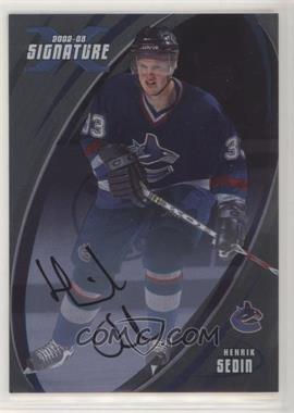 2002-03 In the Game Be A Player Signature Series - [Base] - Signatures #017 - Henrik Sedin [Noted]