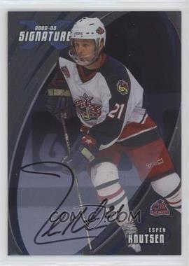 2002-03 In the Game Be A Player Signature Series - [Base] - Signatures #059 - Espen Knutsen