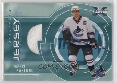 2002-03 In the Game Be A Player Signature Series - Game-Used Jersey #SGJ-33 - Markus Naslund /90