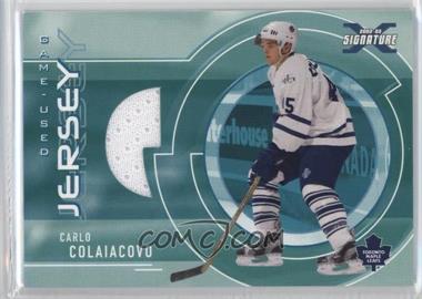 2002-03 In the Game Be A Player Signature Series - Game-Used Jersey #SGJ-67 - Carlo Colaiacovo /90