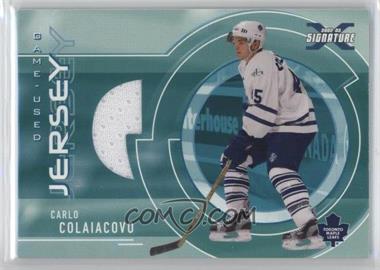 2002-03 In the Game Be A Player Signature Series - Game-Used Jersey #SGJ-67 - Carlo Colaiacovo /90