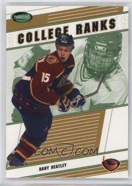 2002-03 In the Game Parkhurst - College Ranks #CR-12 - Dany Heatley