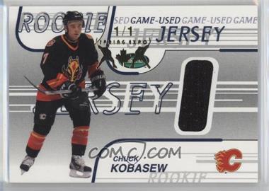 2002-03 In the Game Parkhurst - Game-Used Jerseys - Spring Expo #GJ-56 - Chuck Kobasew /1