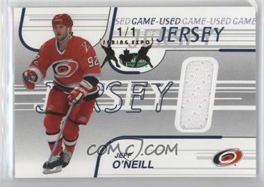 2002-03 In the Game Parkhurst - Game-Used Jerseys - Spring Expo #GJ-9 - Jeff O'Neill /1