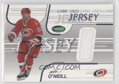 2002-03 In the Game Parkhurst - Game-Used Jerseys #GJ-9 - Jeff O'Neill /90