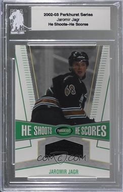 2002-03 In the Game Parkhurst - He Shoots, He Scores Jersey Redemption Prizes #HSHS-3 - Jaromir Jagr /20 [Uncirculated]