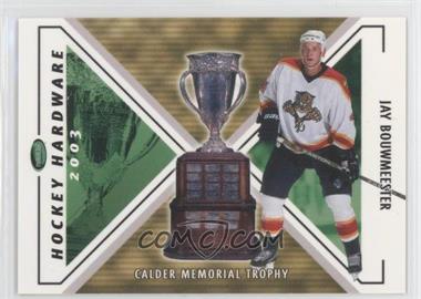 2002-03 In the Game Parkhurst - Hockey Hardware Expired Redemptions #_JABO - Jay Bouwmeester (Calder Memorial Trophy)