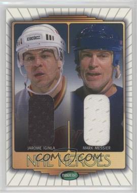 2002-03 In the Game Parkhurst - NHL Heroes #NH-3 - Jarome Iginla, Mark Messier /25