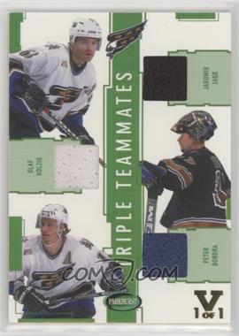 2002-03 In the Game Parkhurst - Triple Teammates - ITG Vault Gold #TT-17 - Jaromir Jagr, Olaf Kolzig, Peter Bondra /1