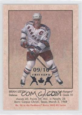 2002-03 In the Game Parkhurst Retro - [Base] - Toronto Fall Expo #96 - Brian Leetch /10