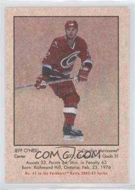 2002-03 In the Game Parkhurst Retro - [Base] #41 - Jeff O'Neill