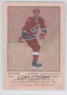 2002-03 In the Game Parkhurst Retro - [Base] #41 - Jeff O'Neill