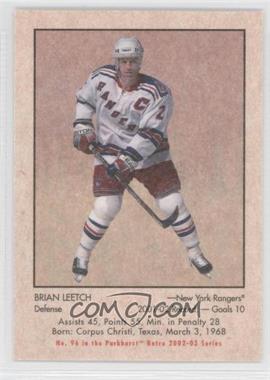 2002-03 In the Game Parkhurst Retro - [Base] #96 - Brian Leetch