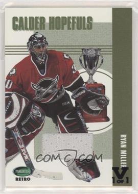 2002-03 In the Game Parkhurst Retro - Calder Hopefuls - ITG Vault Black #CH-3 - Ryan Miller /1