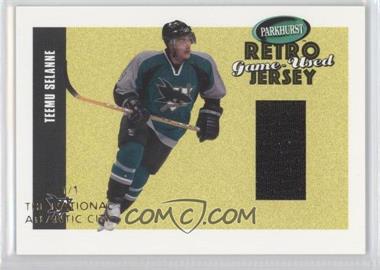 2002-03 In the Game Parkhurst Retro - Game-Used Jersey - The National Atlantic City #RJ-40 - Teemu Selanne /1