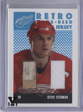 2002-03 In the Game Parkhurst Retro - Game-Used Stick & Jersey - ITG Vault Black #RSJ-15 - Steve Yzerman /1