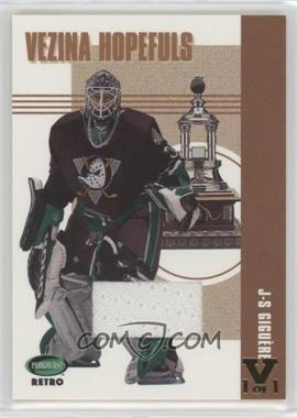 2002-03 In the Game Parkhurst Retro - Vezina Hopefuls - ITG Vault Gold #VH-5 - Jean Sebastian Guigure /1