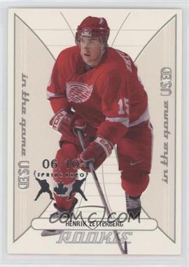 2002-03 In the Game-Used - [Base] - Silver Spring Expo #198 - Henrik Zetterberg /10