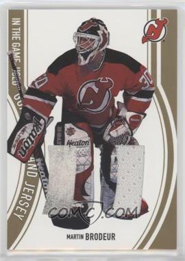 2002-03 In the Game-Used - Goalie Pad and Jersey - Gold #GP-3 - Martin Brodeur /10