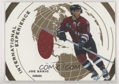 2002-03 In the Game-Used - International Experience - Gold #IE-17 - Joe Sakic /10
