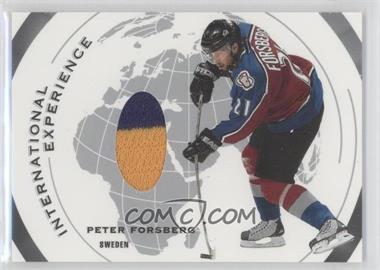 2002-03 In the Game-Used - International Experience #IE-7 - Peter Forsberg /60