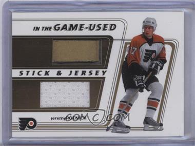 2002-03 In the Game-Used - Stick & Jersey - Gold #SJ-14 - Jeremy Roenick /10