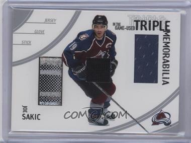 2002-03 In the Game-Used - Triple Memorabilia #TM-8 - Joe Sakic /35