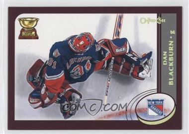 2002-03 O-Pee-Chee - [Base] - Factory Set #123 - Dan Blackburn