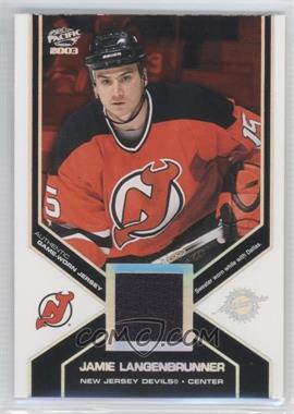 2002-03 Pacific - Authentic Game-Worn Jerseys - Holo Silver #30 - Jamie Langenbrunner /40