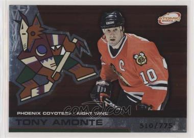 2002-03 Pacific Atomic - [Base] - Hobby Parallel #76 - Tony Amonte /775 [EX to NM]