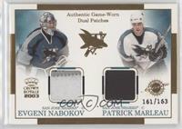 Evgeni Nabokov, Patrick Marleau #/163