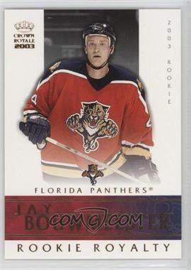 2002-03 Pacific Crown Royale - Rookie Royalty #11 - Jay Bouwmeester