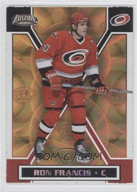 2002-03 Pacific Exclusive - [Base] - Gold #28 - Ron Francis