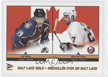 2002-03 Pacific Prism Platinum McDonald's - Checklists #9 - Joe Sakic, Michael Peca