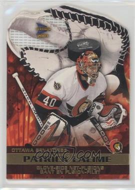 2002-03 Pacific Prism Platinum McDonald's - Glove-Side Net-Fusions #5 - Patrick Lalime