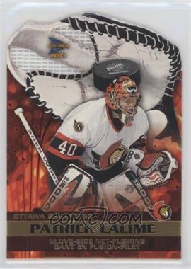 2002-03 Pacific Prism Platinum McDonald's - Glove-Side Net-Fusions #5 - Patrick Lalime