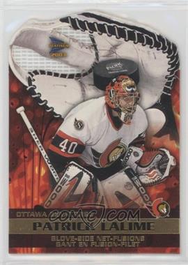 2002-03 Pacific Prism Platinum McDonald's - Glove-Side Net-Fusions #5 - Patrick Lalime